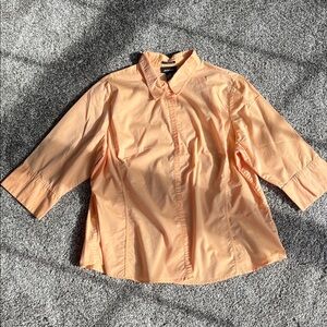 Avenue Light Orange Button-Down Shirt